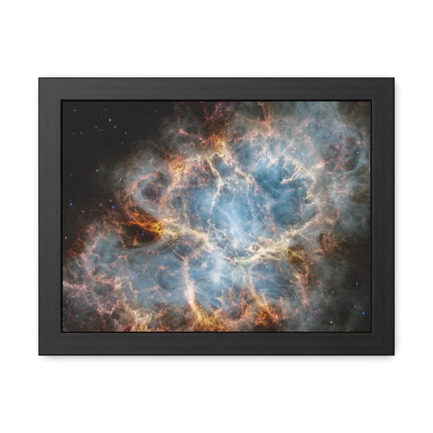 The Crab Nebula, Hand Crafted Wooden Framed Poster