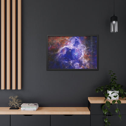 The Tarantula Nebula, Hand Crafter Wooden Framed Poster