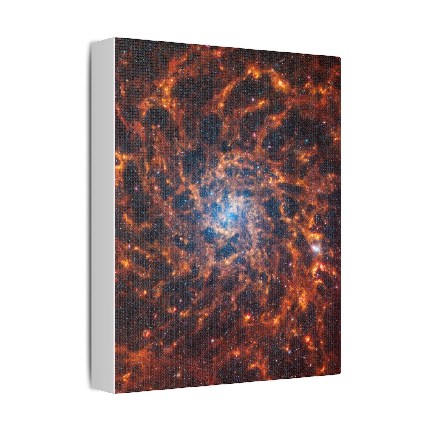 Spiral Galaxy IC 5332, Satin Canvas, Stretched