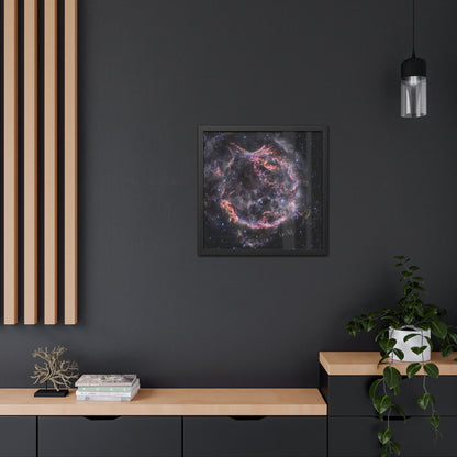 Cassiopeia A, Hand Crafted Wooden Framed Poster