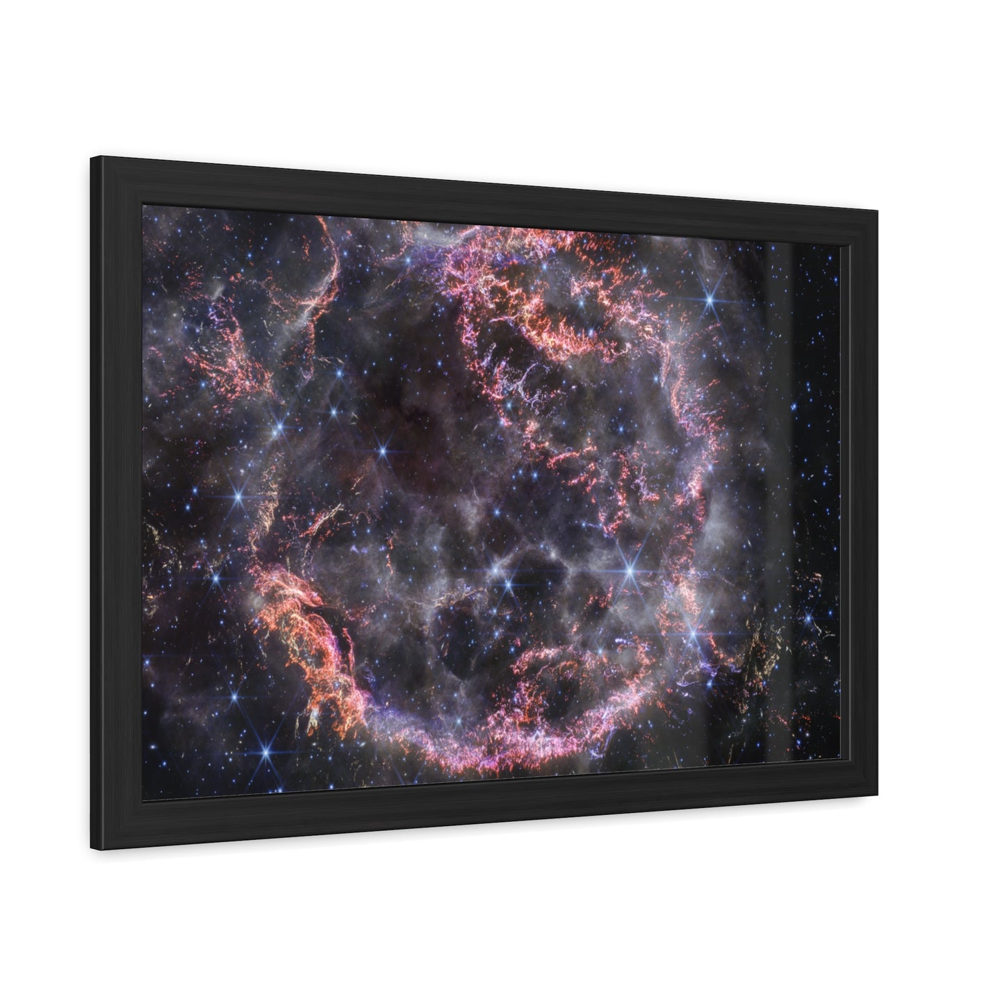 Cassiopeia A, Hand Crafted Wooden Framed Poster