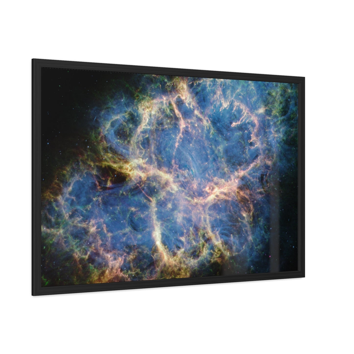 Crab Nebula, Hand Crafted Wooden Framed Poster