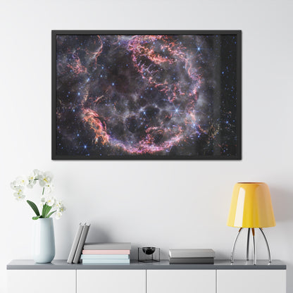 Cassiopeia A, Hand Crafted Wooden Framed Poster