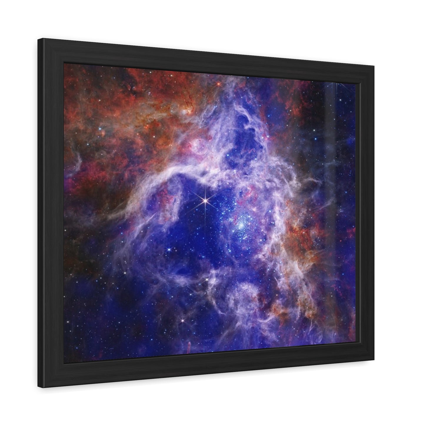 The Tarantula Nebula, Hand Crafter Wooden Framed Poster