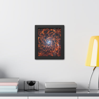 Spiral Galaxy IC 5332, Hand Crafted Wooden Framed Poster