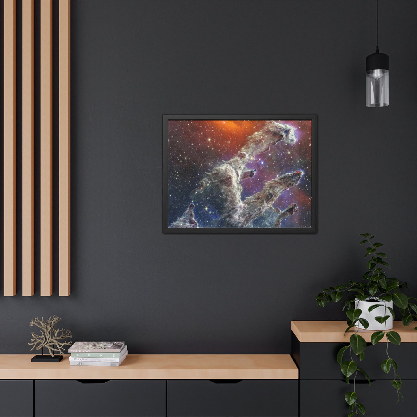 Pillars of Creation, Hand Crafted Wooden Framed Poster