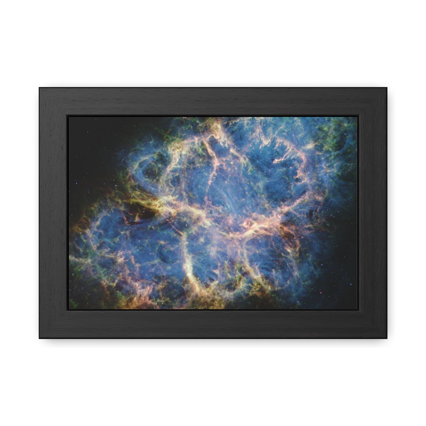 Crab Nebula, Hand Crafted Wooden Framed Poster