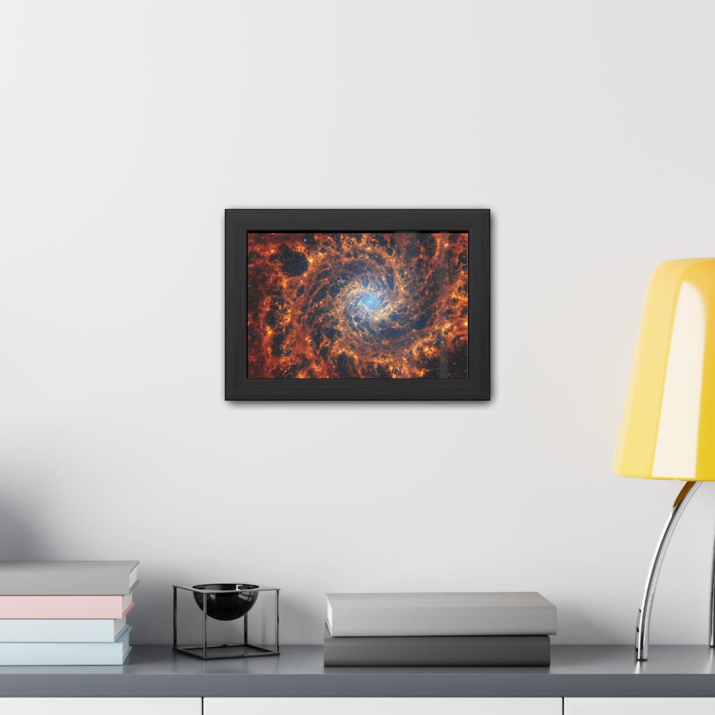 Spiral Galaxy NGC 628, Hand Crafted Wooden Framed Poster