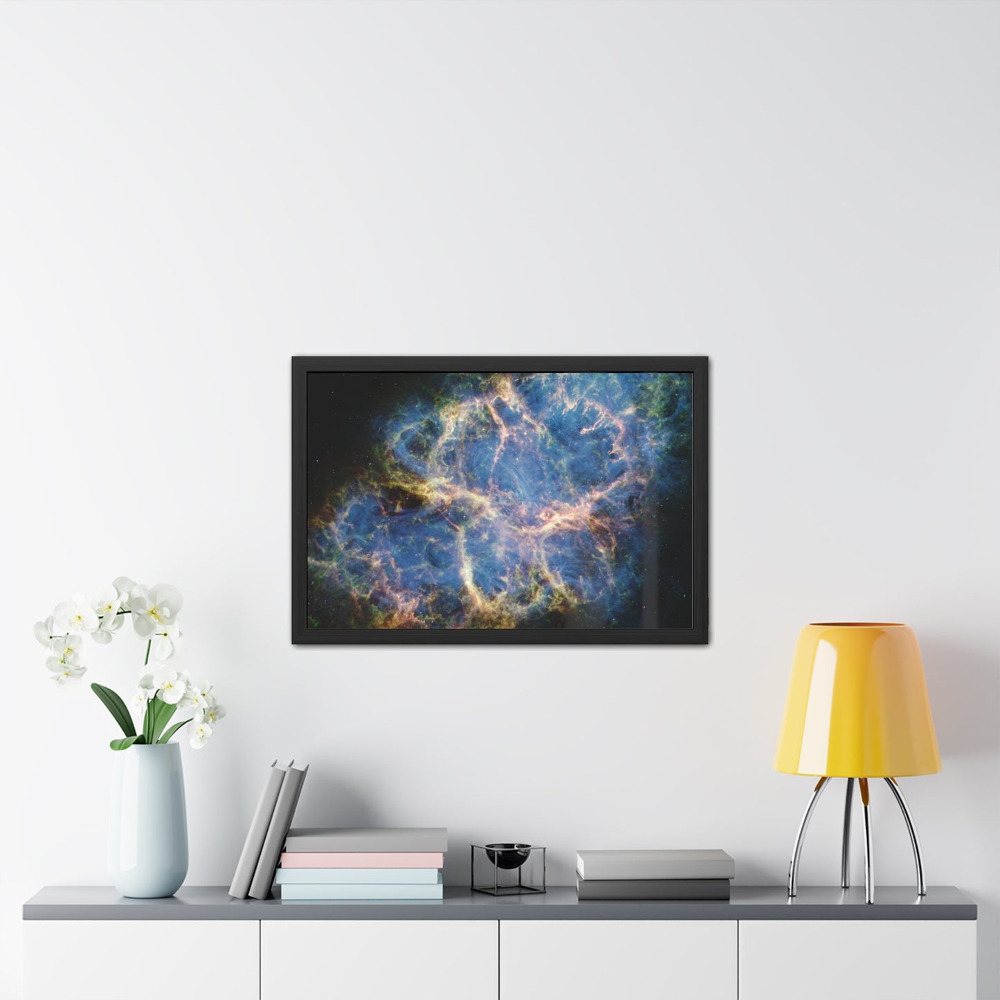 Crab Nebula, Hand Crafted Wooden Framed Poster