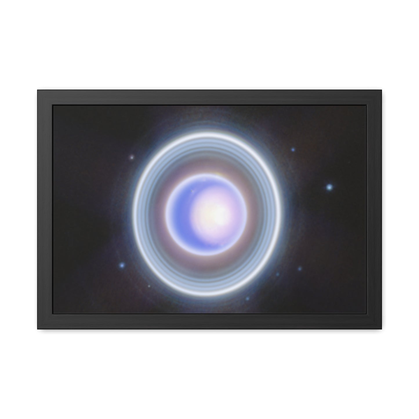 Uranus Close-up, Hand Crafted Wooden Framed Poster