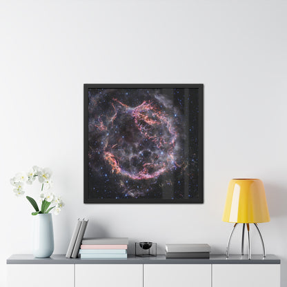 Cassiopeia A, Hand Crafted Wooden Framed Poster