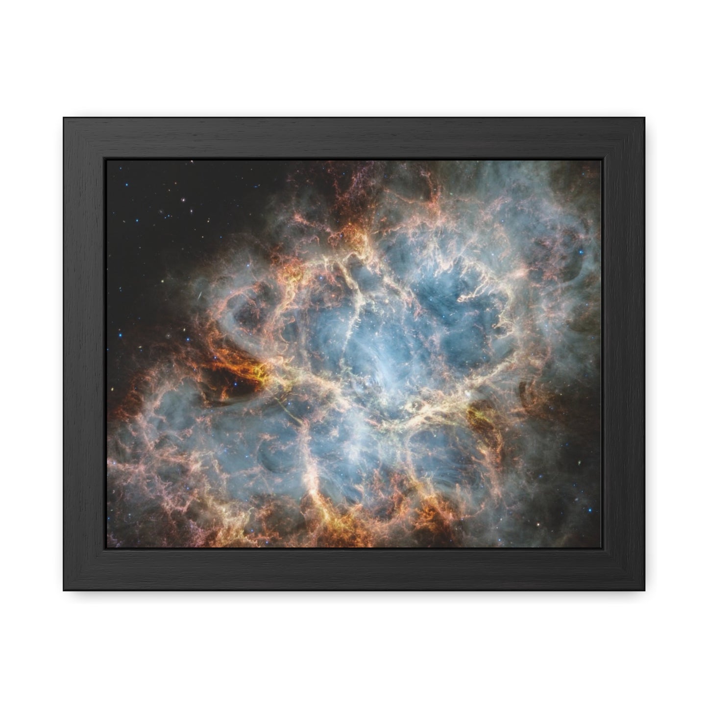 The Crab Nebula, Hand Crafted Wooden Framed Poster