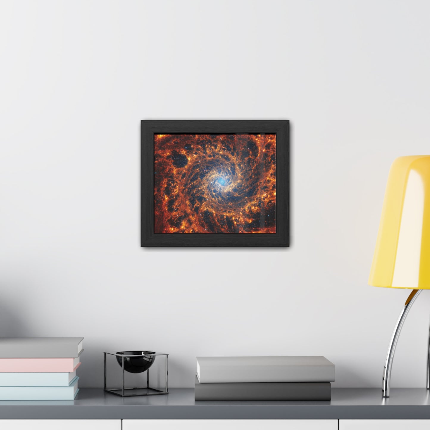 Spiral Galaxy NGC 628, Hand Crafted Wooden Framed Poster