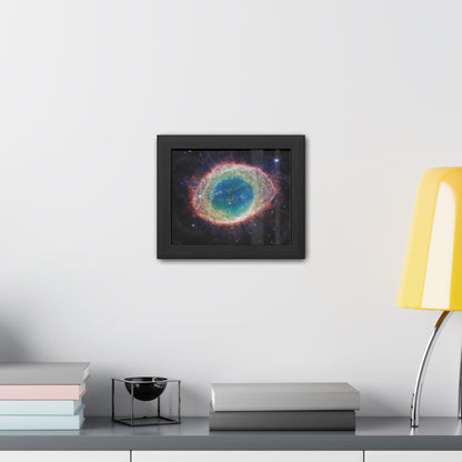 Ring Nebula, Hand Crafted Wooden Framed Poster