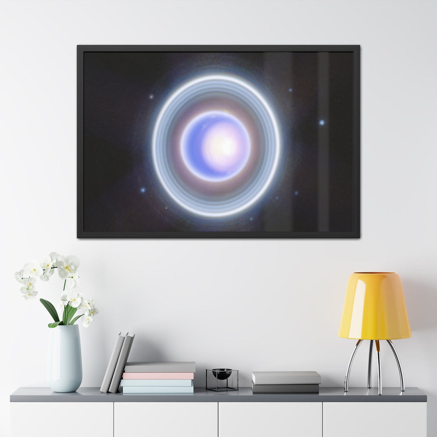 Uranus Close-up, Hand Crafted Wooden Framed Poster