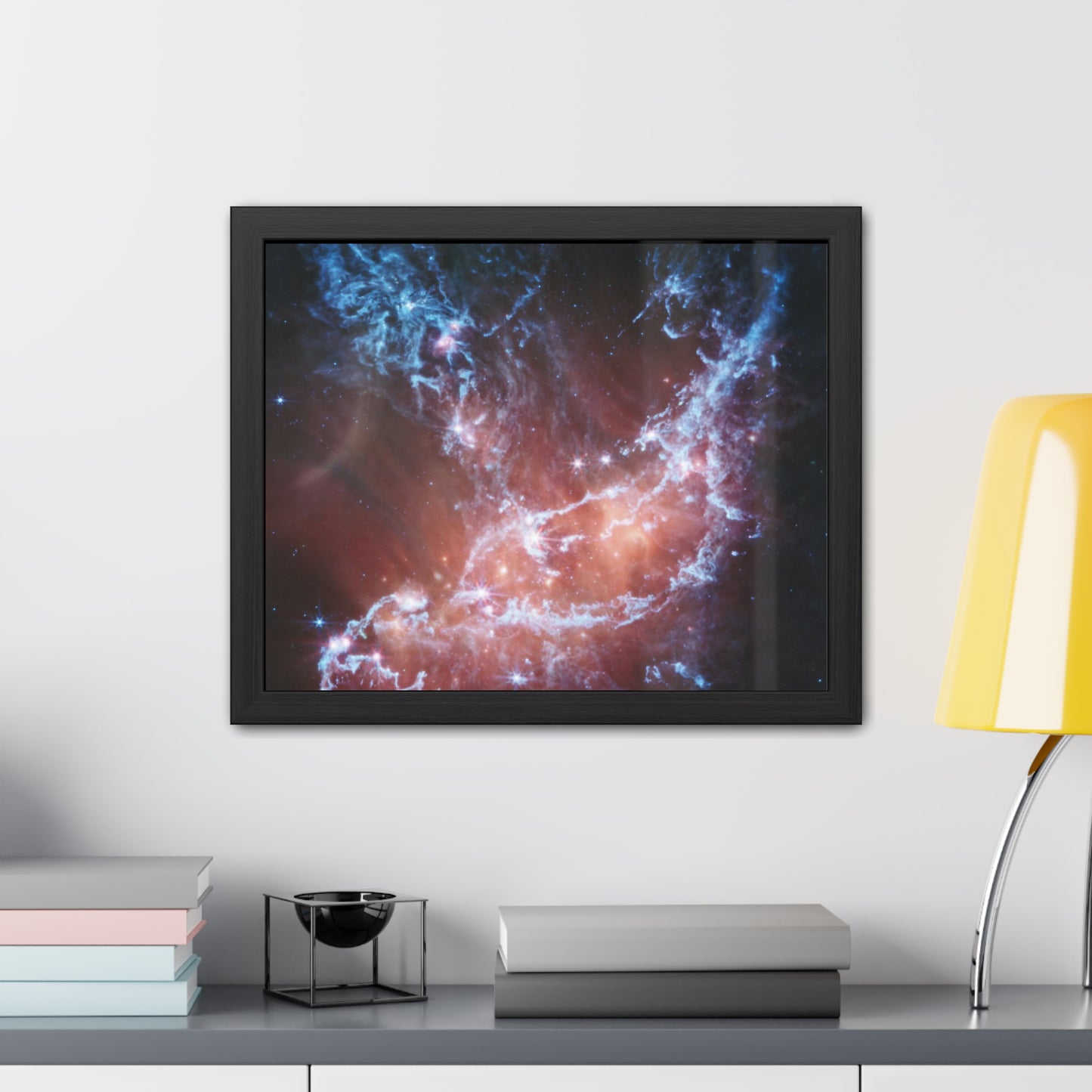 Ethereal View of NGC 346, Hand Crafted Wooden Framed Poster