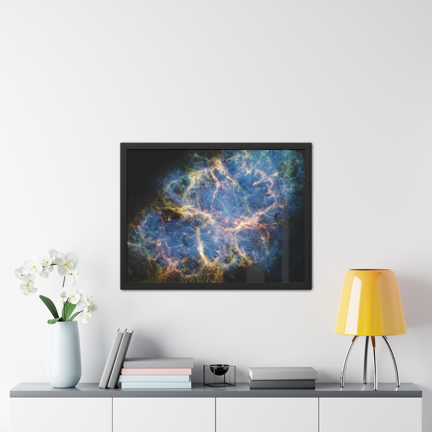 Crab Nebula, Hand Crafted Wooden Framed Poster