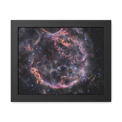 Cassiopeia A, Hand Crafted Wooden Framed Poster