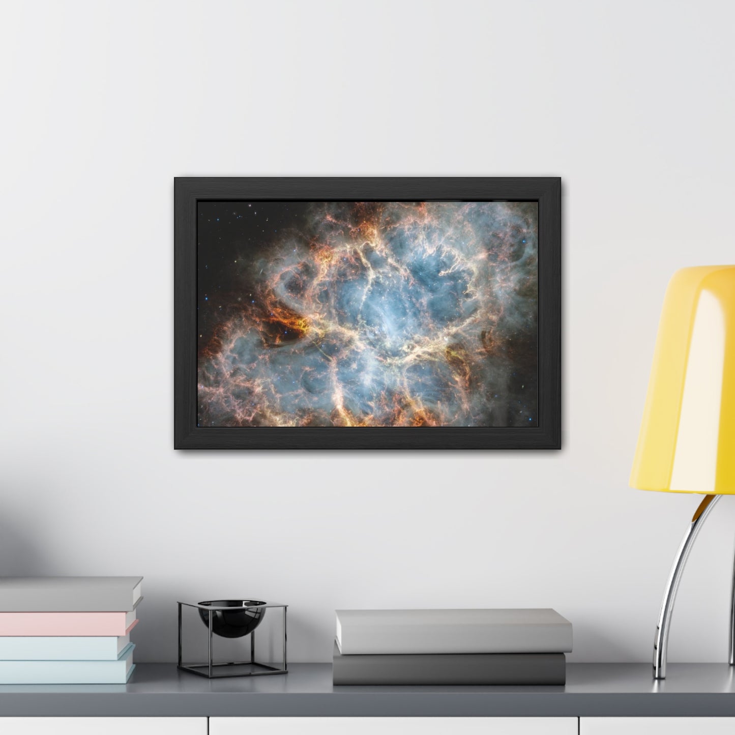 The Crab Nebula, Hand Crafted Wooden Framed Poster