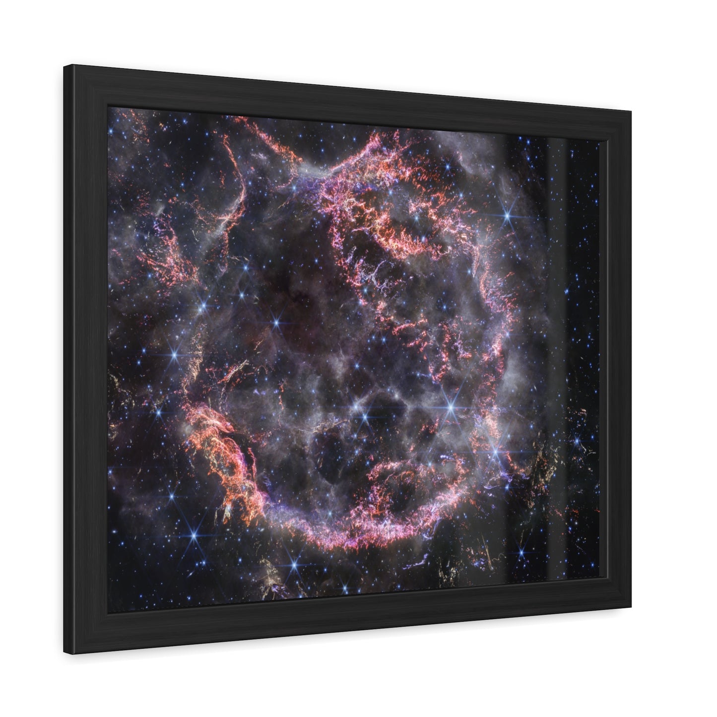 Cassiopeia A, Hand Crafted Wooden Framed Poster