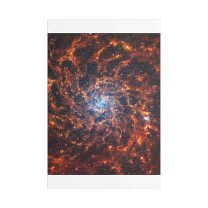 Spiral Galaxy IC 5332, Satin Canvas, Stretched