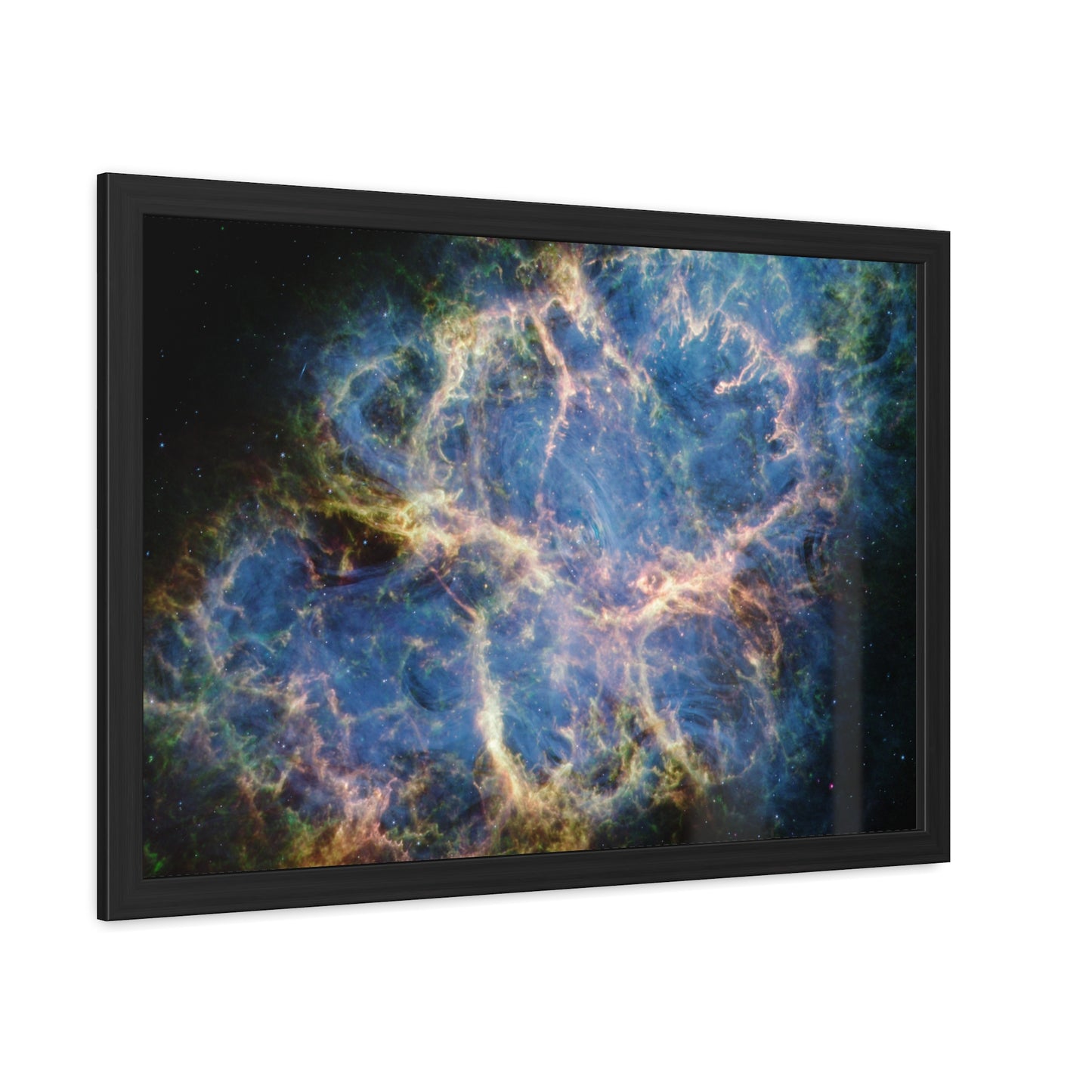 Crab Nebula, Hand Crafted Wooden Framed Poster