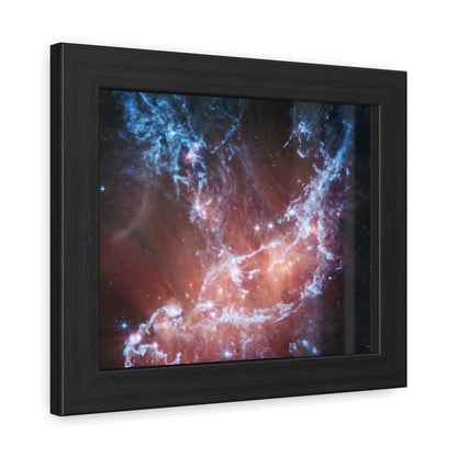 Ethereal View of NGC 346, Hand Crafted Wooden Framed Poster