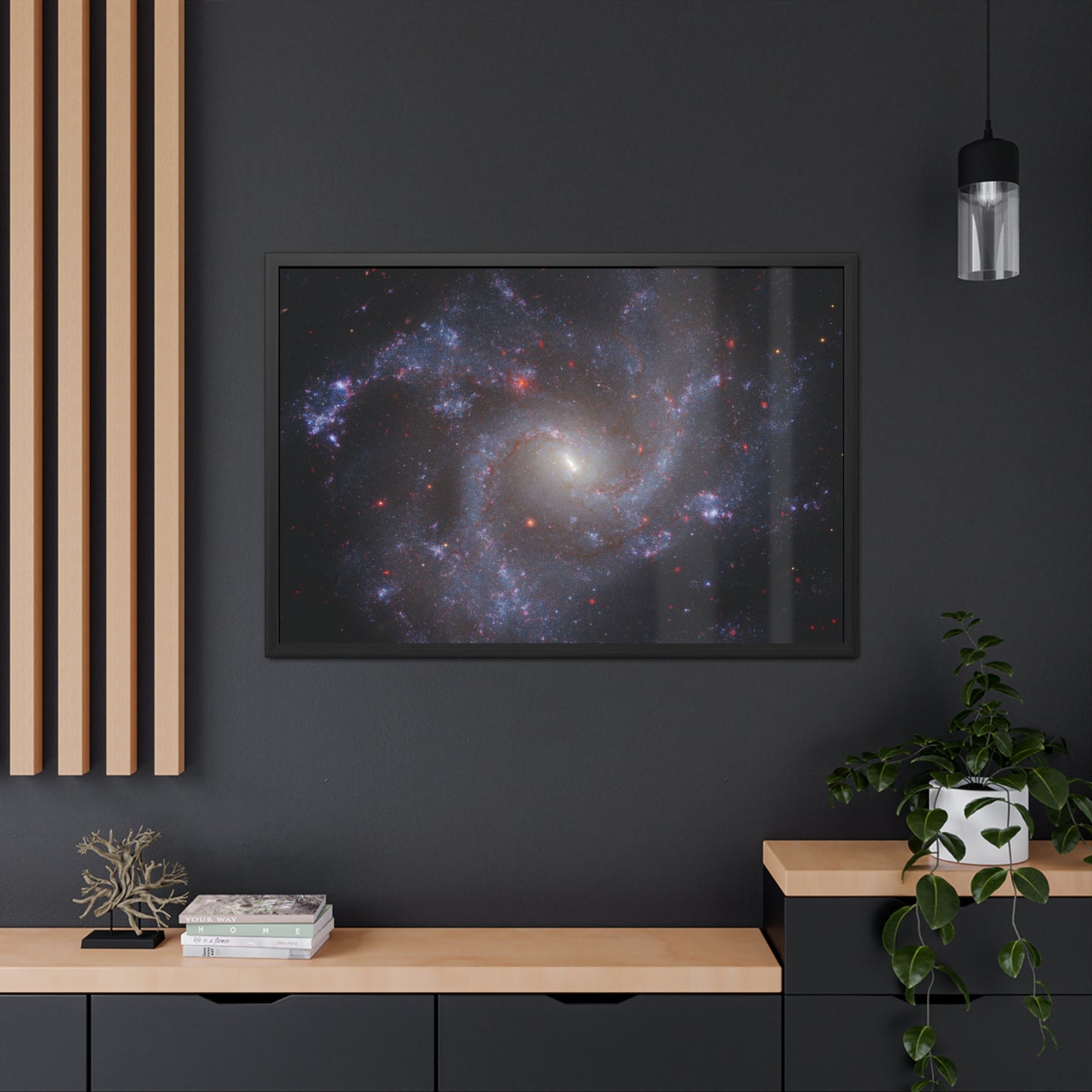 NGC 5468, Hand Crafted Wooden Framed Poster