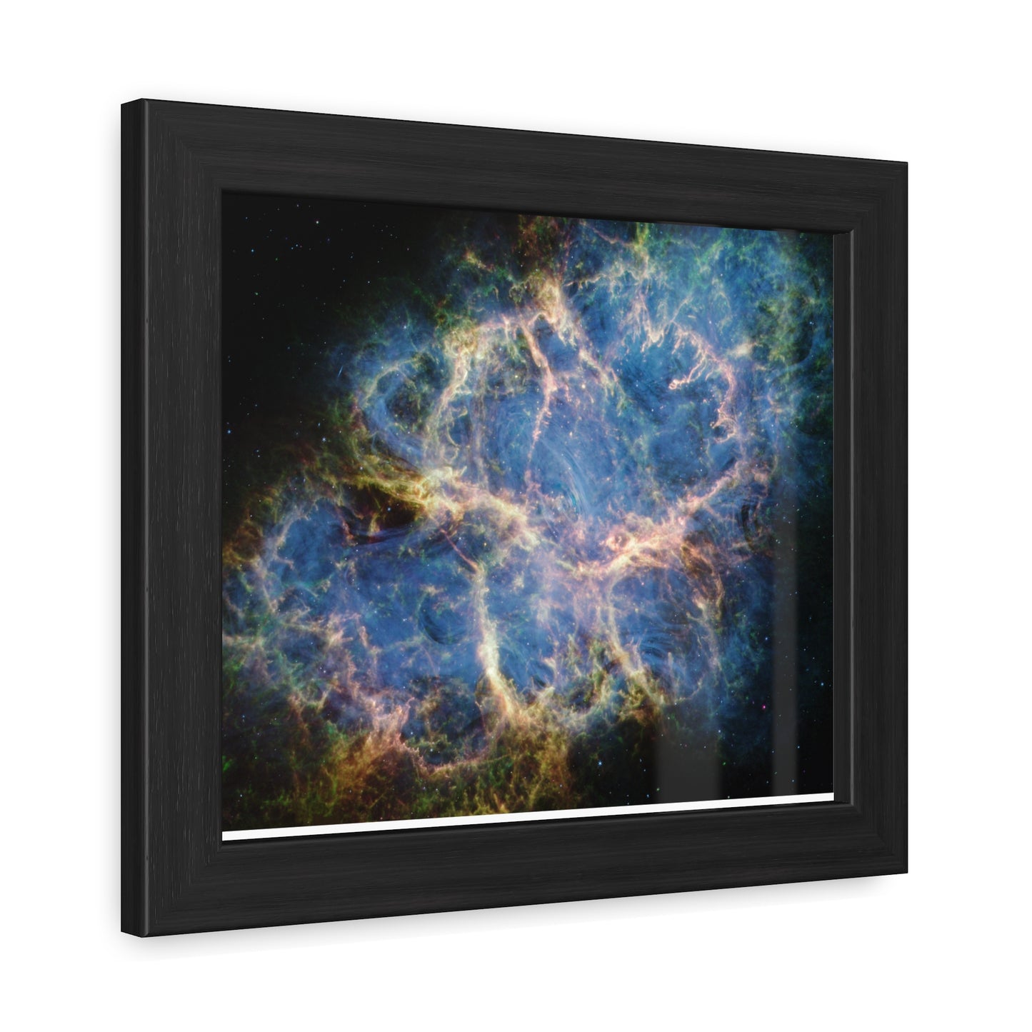 Crab Nebula, Hand Crafted Wooden Framed Poster