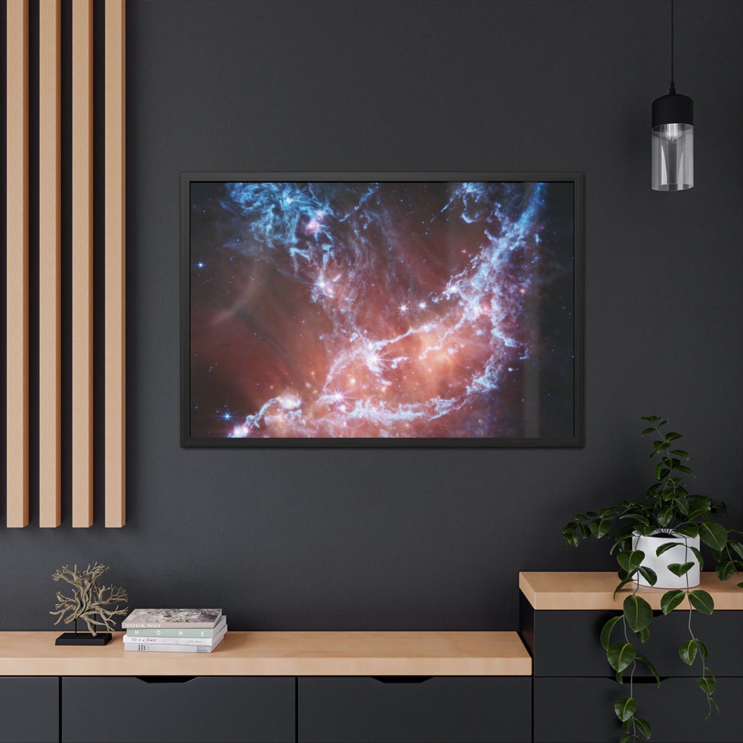 NGC 346, Hand Crafted Wooden Framed Poster