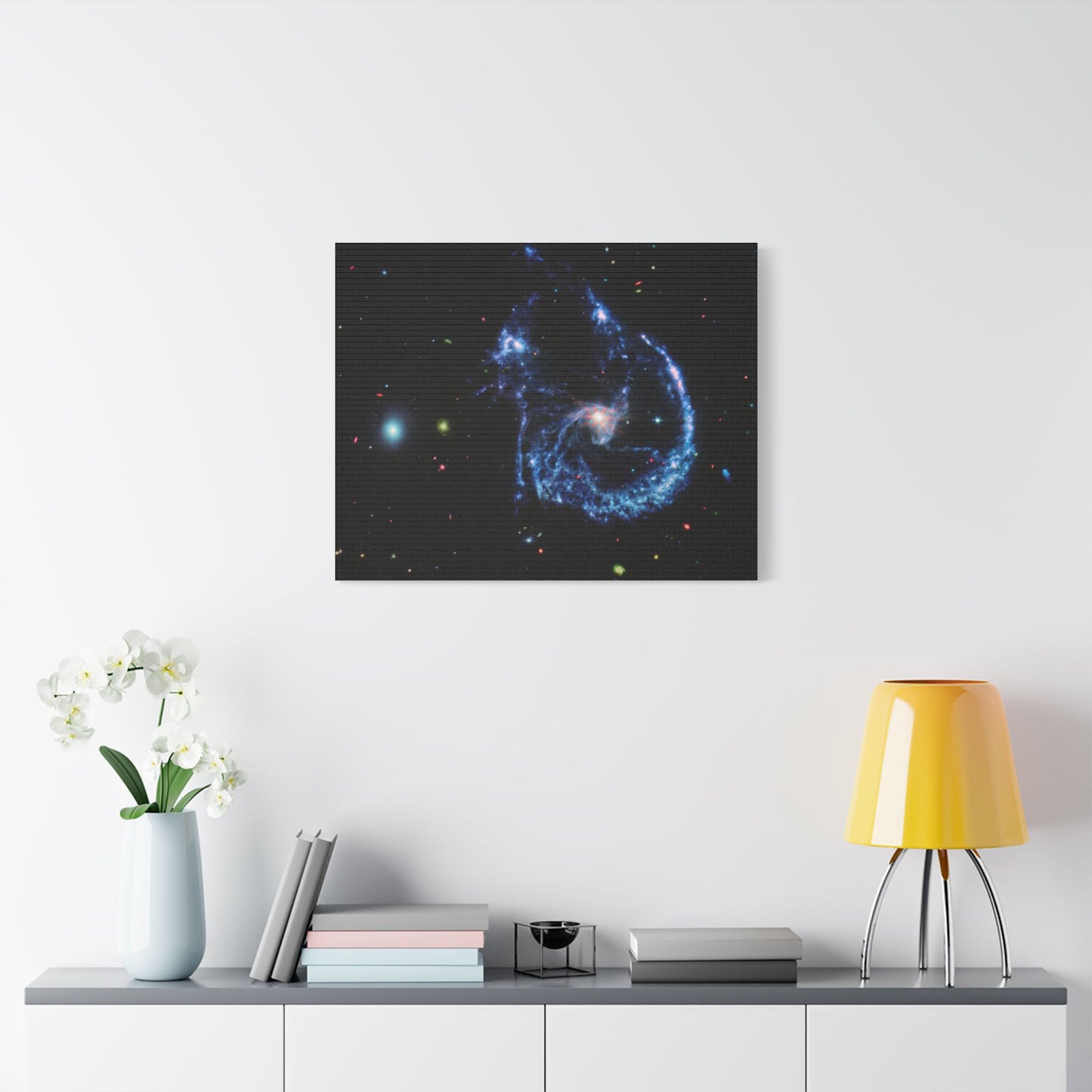 Arp 107 Supermassive Blackhole, Satin Canvas, Stretched