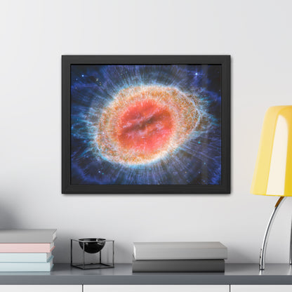 Ring Nebula (MIRI image), Hand Crafted Wooden Framed Poster