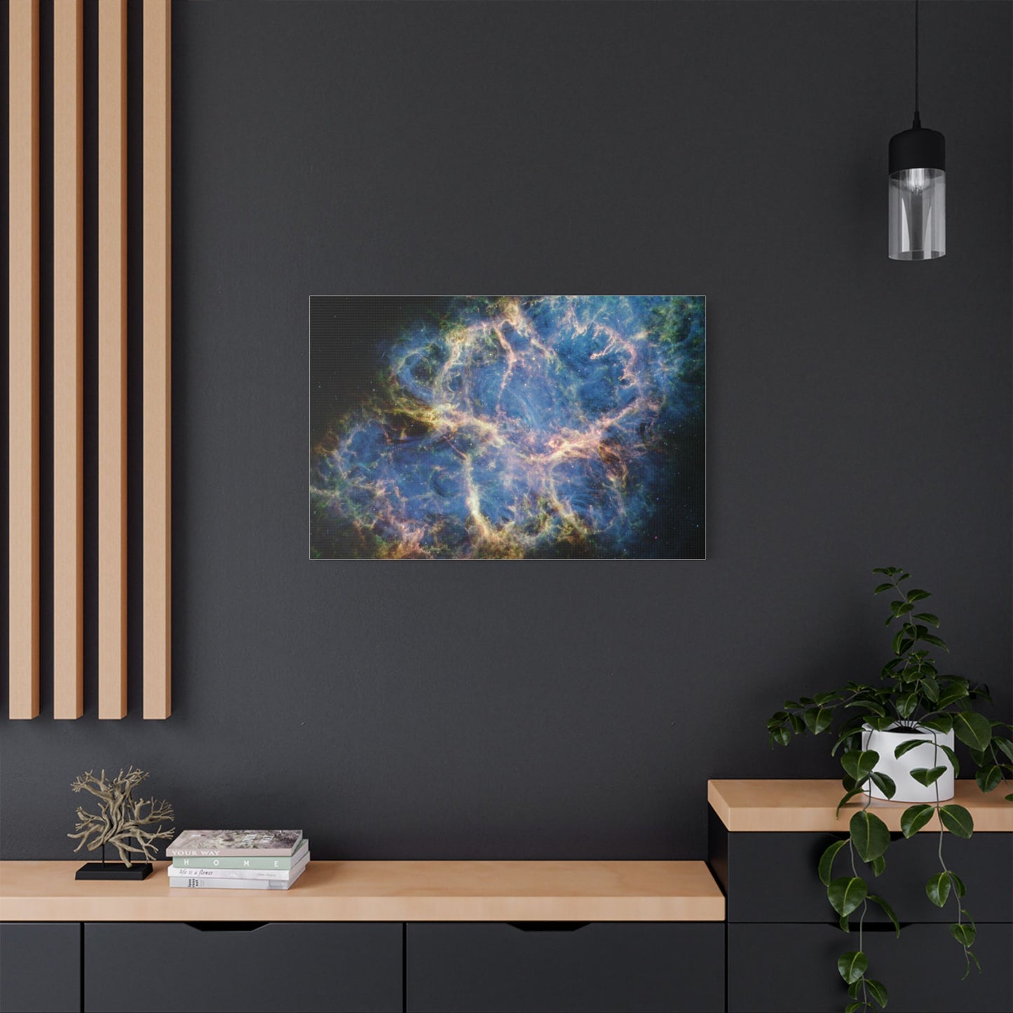 Crab Nebula, Satin Canvas, Stretched