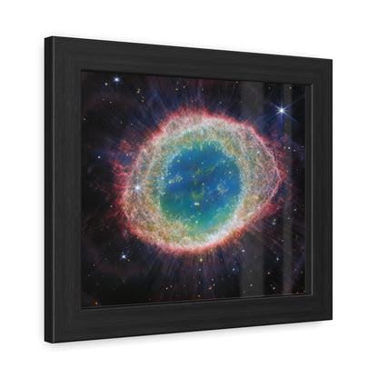 Ring Nebula, Hand Crafted Wooden Framed Poster