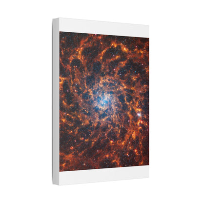 Spiral Galaxy IC 5332, Satin Canvas, Stretched