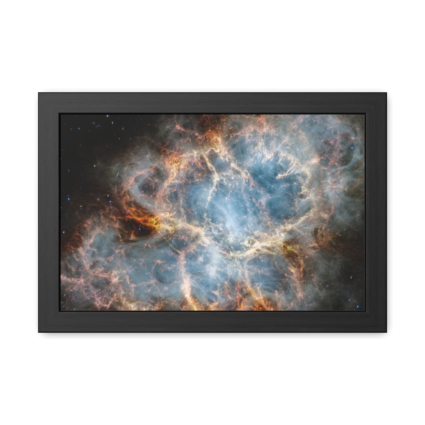 The Crab Nebula, Hand Crafted Wooden Framed Poster