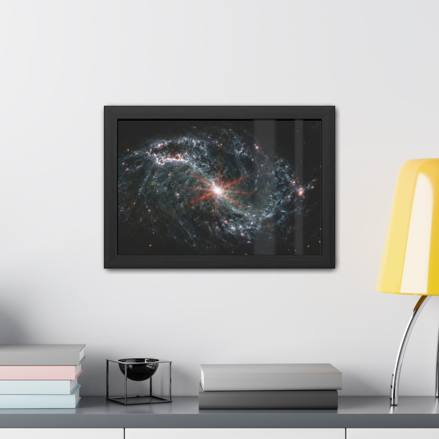 Intricate Networks of Gas and Dust in Nearby Galaxies, Hand Crafted Wooden Framed Poster