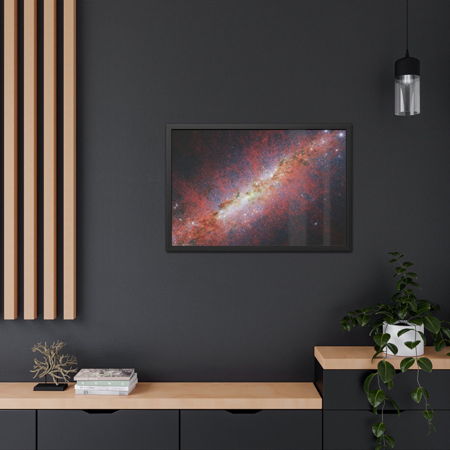 M82, Satin Hand Crafter Wooden Framed Poster