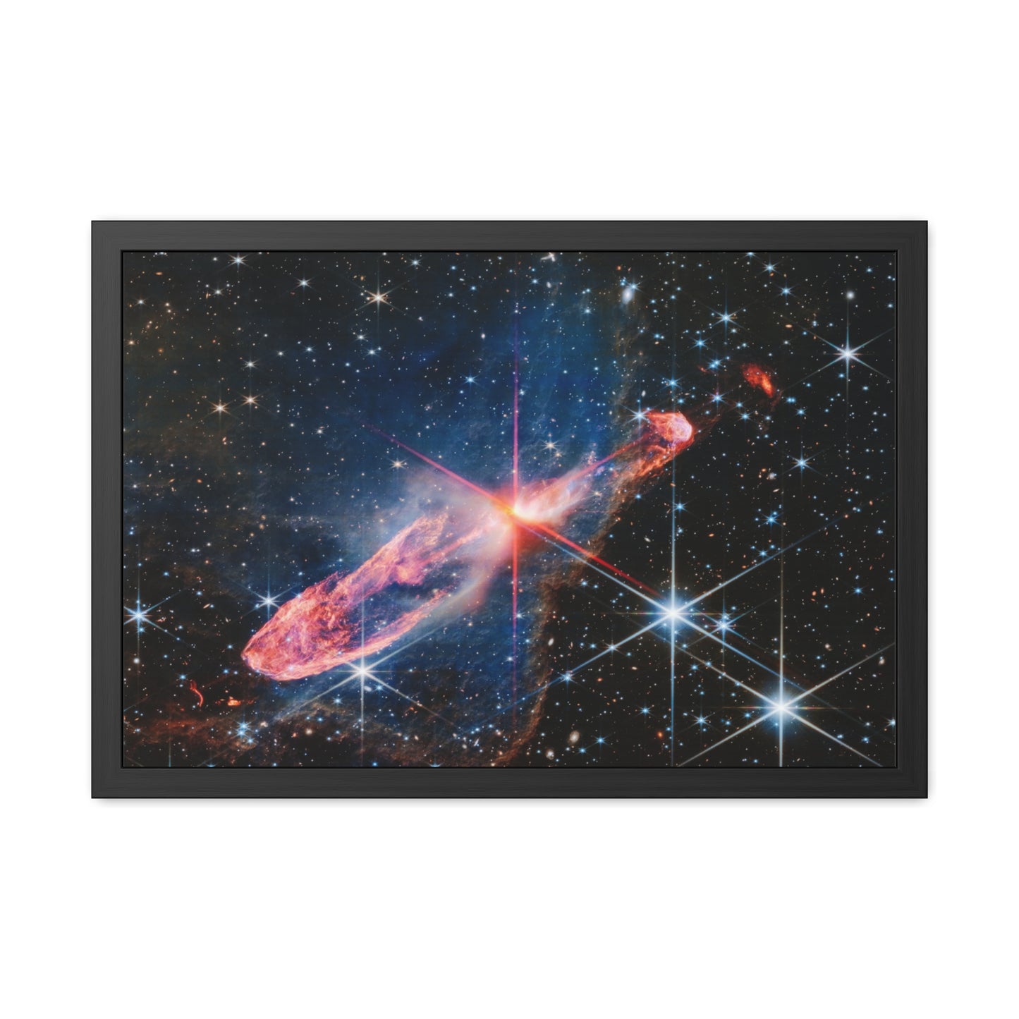 Herbig-Haro 46/47, Hand Crafted Wooden Framed Posters