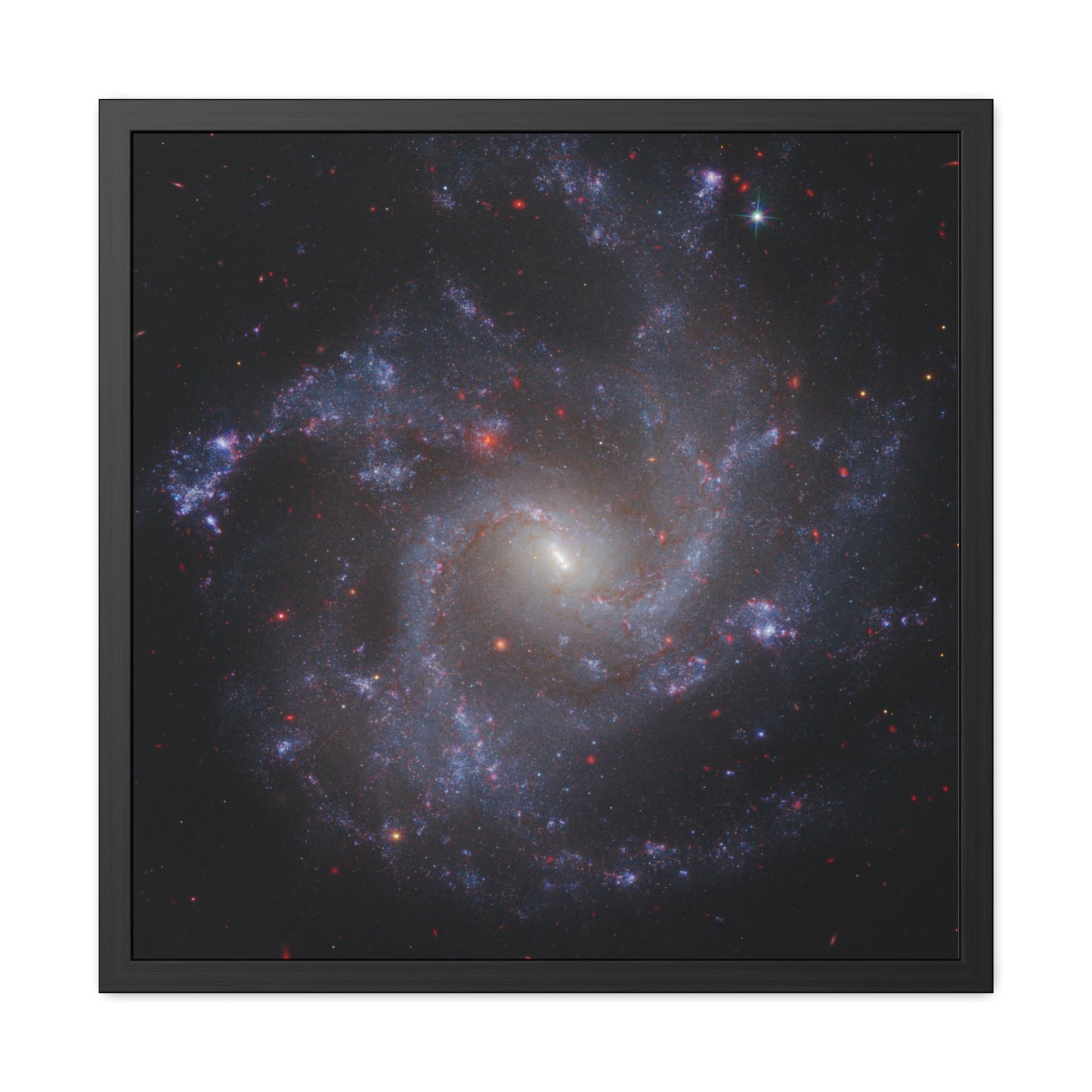 NGC 5468, Hand Crafted Wooden Framed Poster