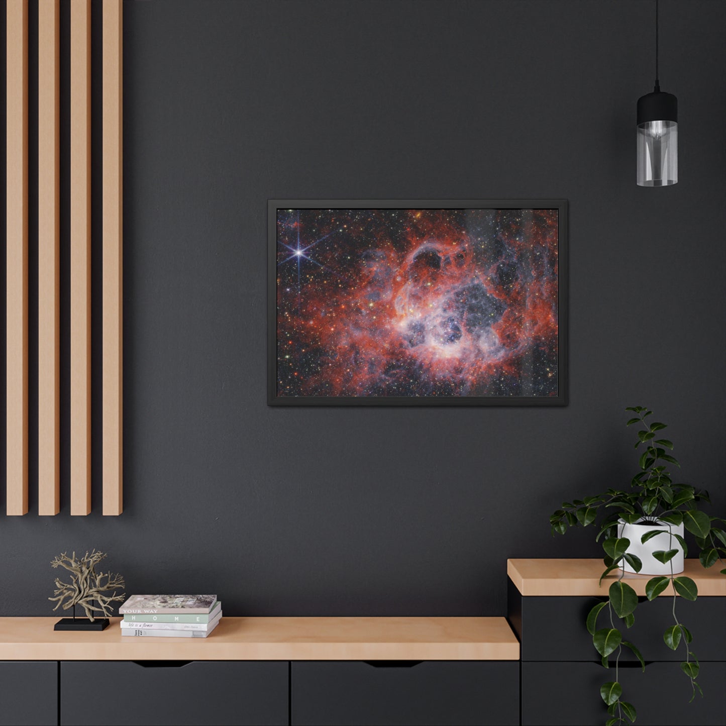 NGC 604, Hand Crafted Wooden Framed Poster