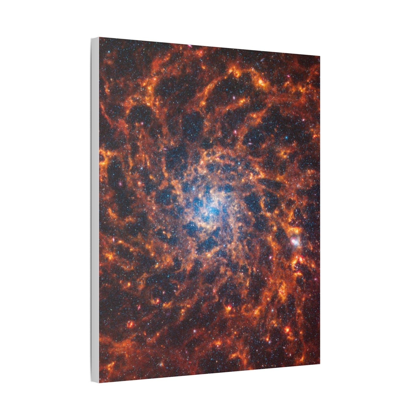 Spiral Galaxy IC 5332, Satin Canvas, Stretched