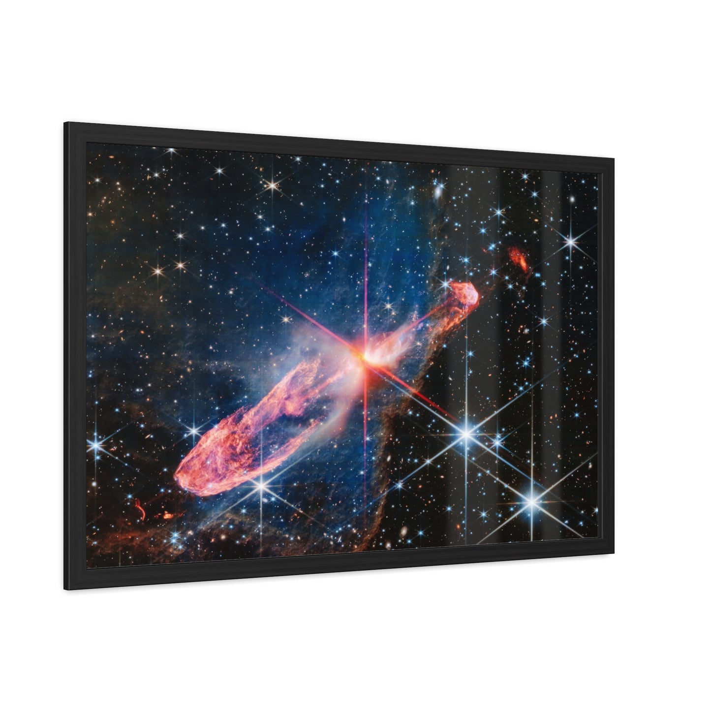 Herbig-Haro 46/47, Hand Crafted Wooden Framed Posters