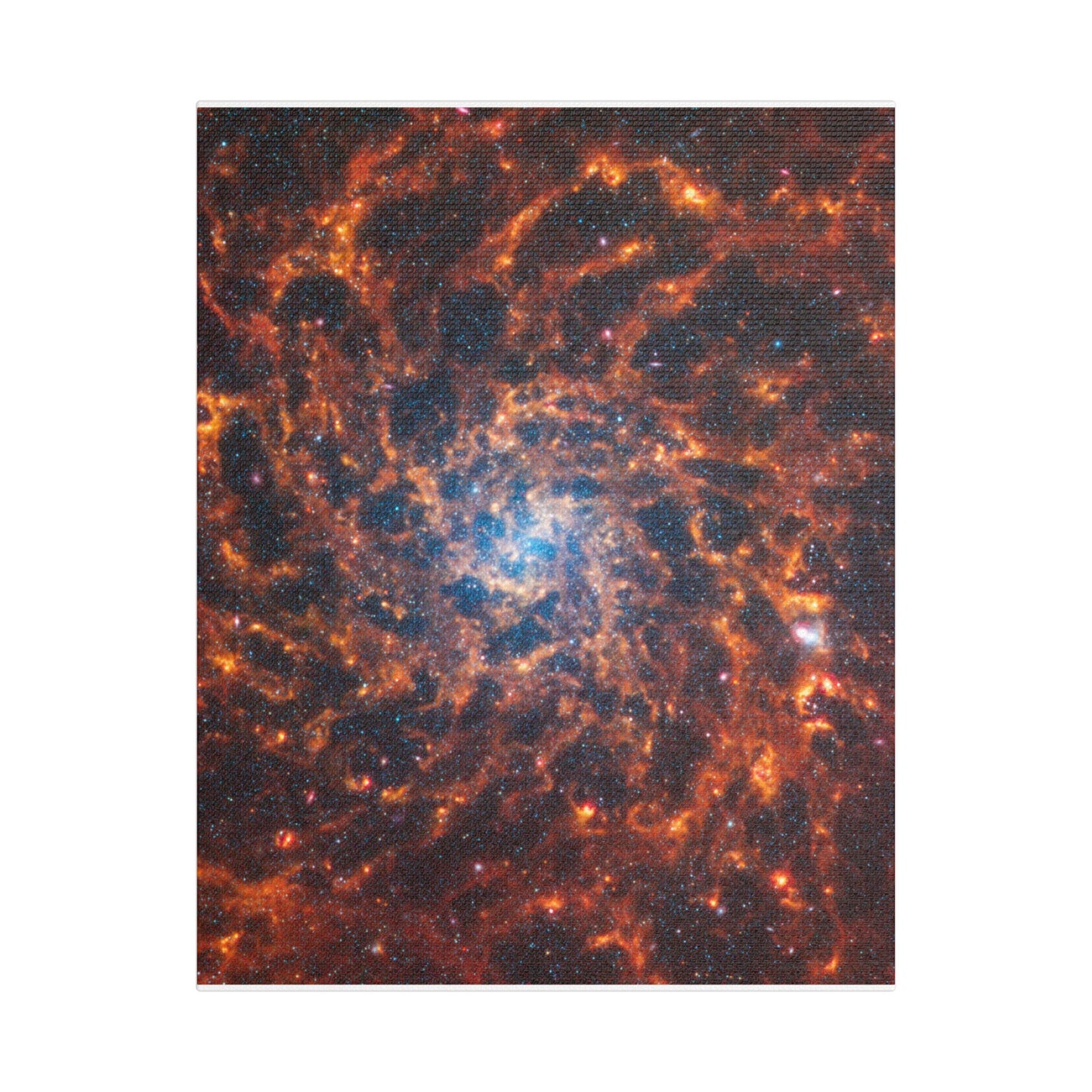 Spiral Galaxy IC 5332, Satin Canvas, Stretched