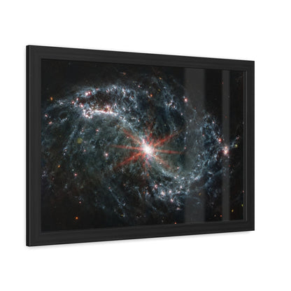 Intricate Networks of Gas and Dust in Nearby Galaxies, Hand Crafted Wooden Framed Poster