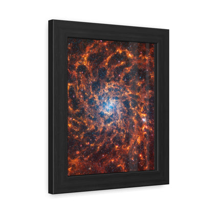 Spiral Galaxy IC 5332, Hand Crafted Wooden Framed Poster