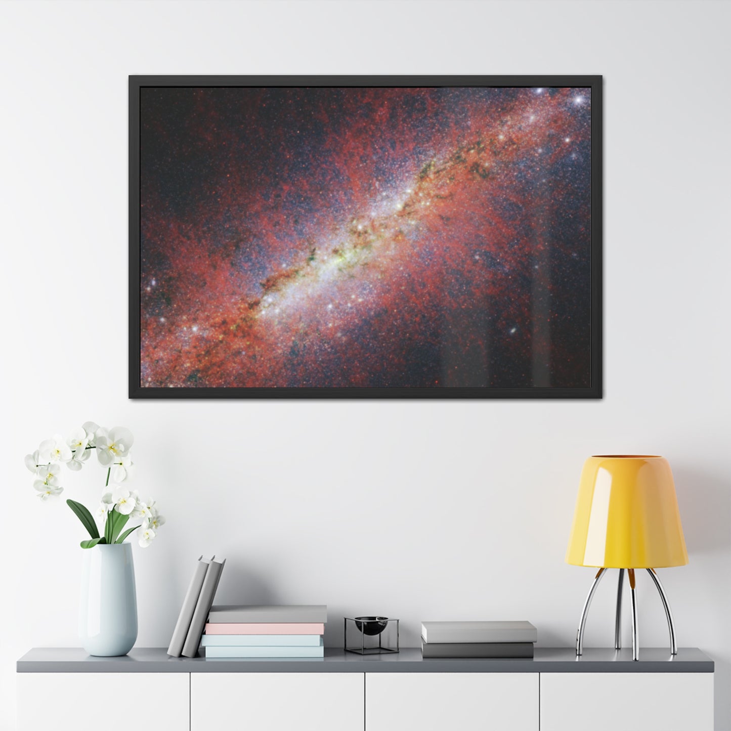 M82, Satin Hand Crafter Wooden Framed Poster