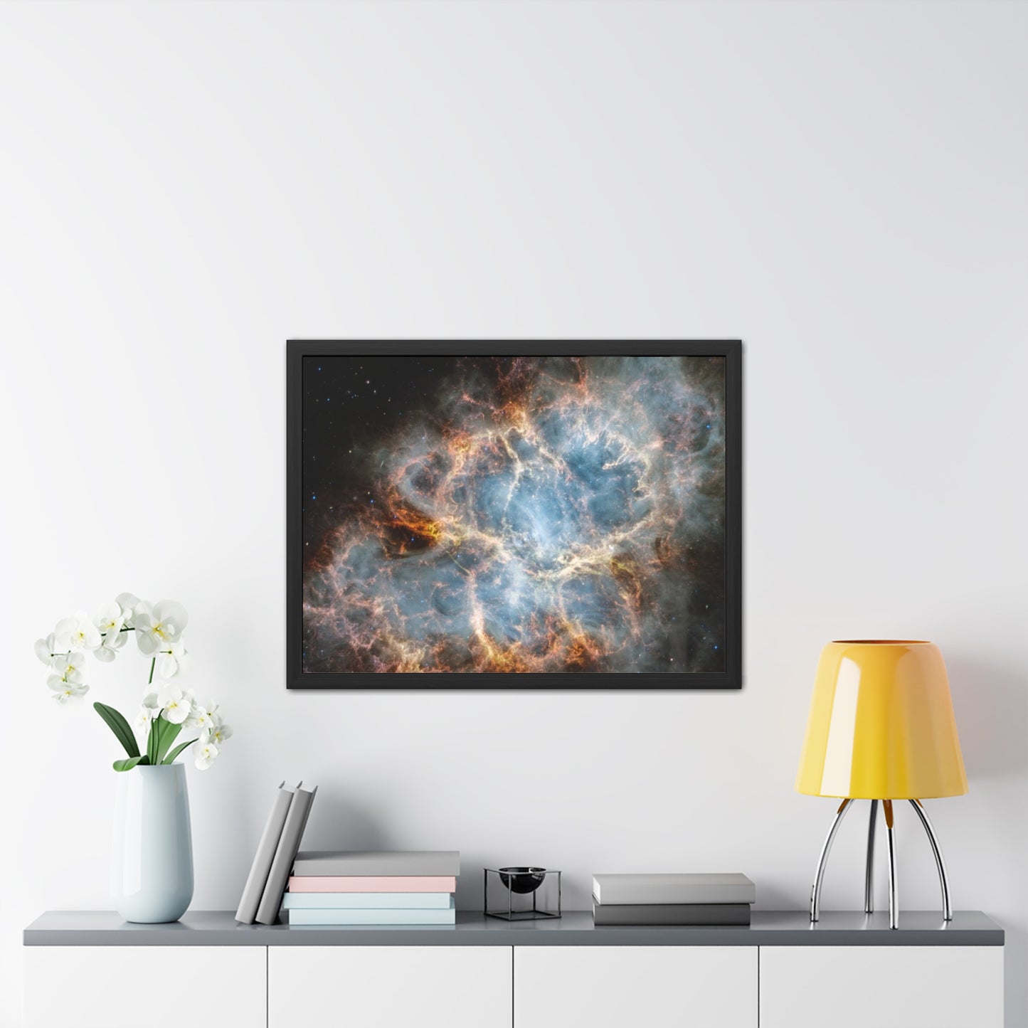 The Crab Nebula, Hand Crafted Wooden Framed Poster