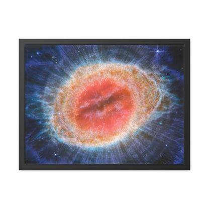 Ring Nebula (MIRI image), Hand Crafted Wooden Framed Poster