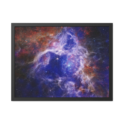 The Tarantula Nebula, Hand Crafter Wooden Framed Poster